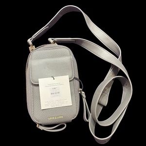 Love & Lore Phone Crossbody Bag Grey New with Tag
